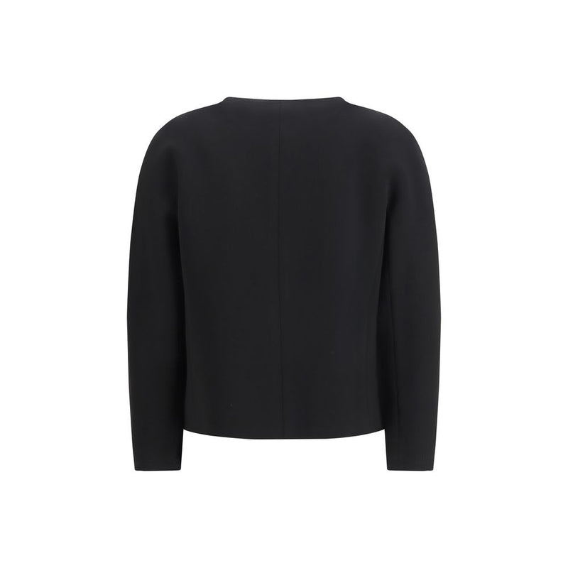 Max Mara Black Triacetate Full-Length Jacket for Women