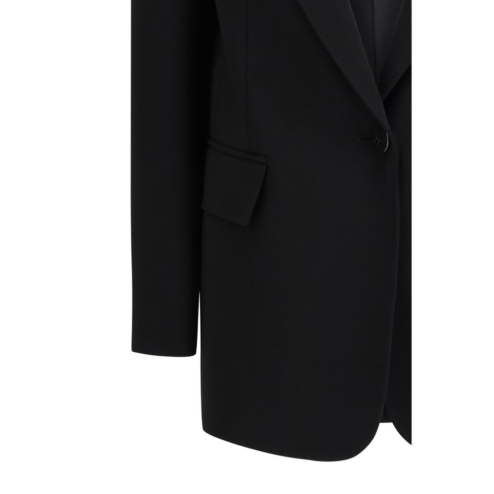 Max Mara Bosco Blazer Noir en Triacétate pour Femmes
