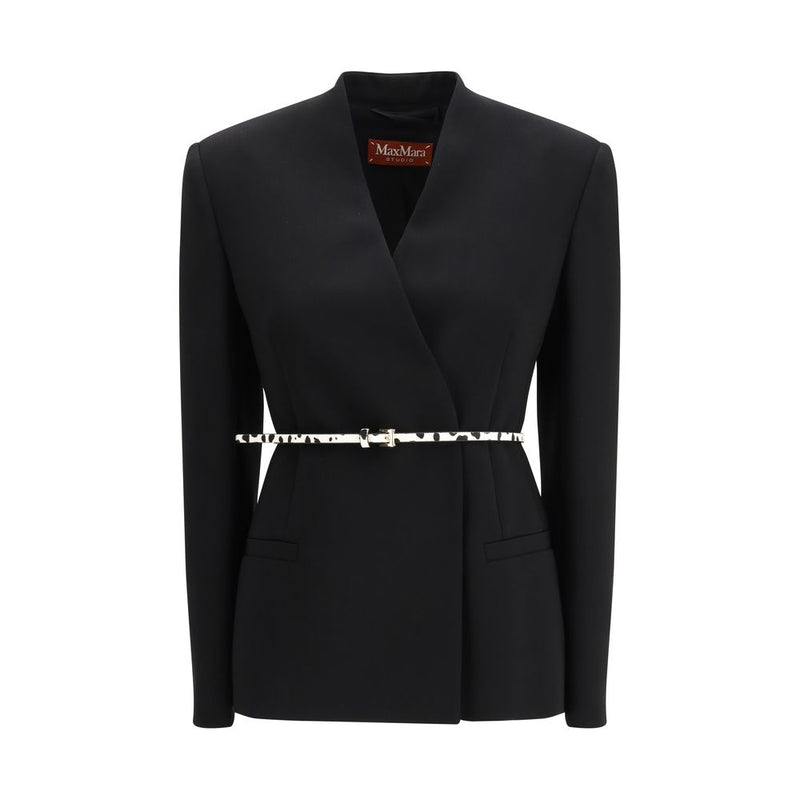 Manteau en triacétate noir Max Mara