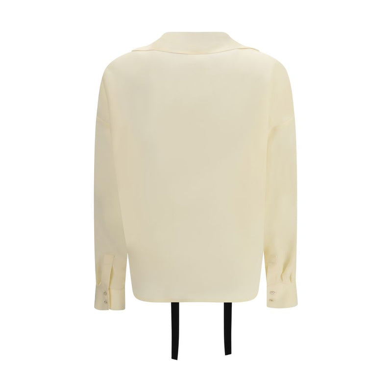 Max Mara Beige Silk Blouse - Elegant Women's Shirt