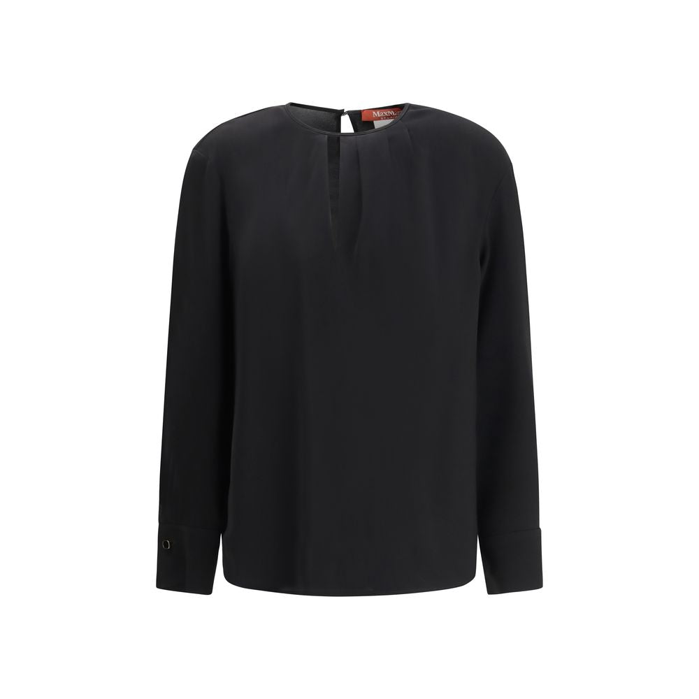 Max Mara Black Triacetate Blouse for Women - Elegant & Versatile
