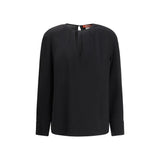 Max Mara Black Triacetate Blouse for Women - Elegant & Versatile