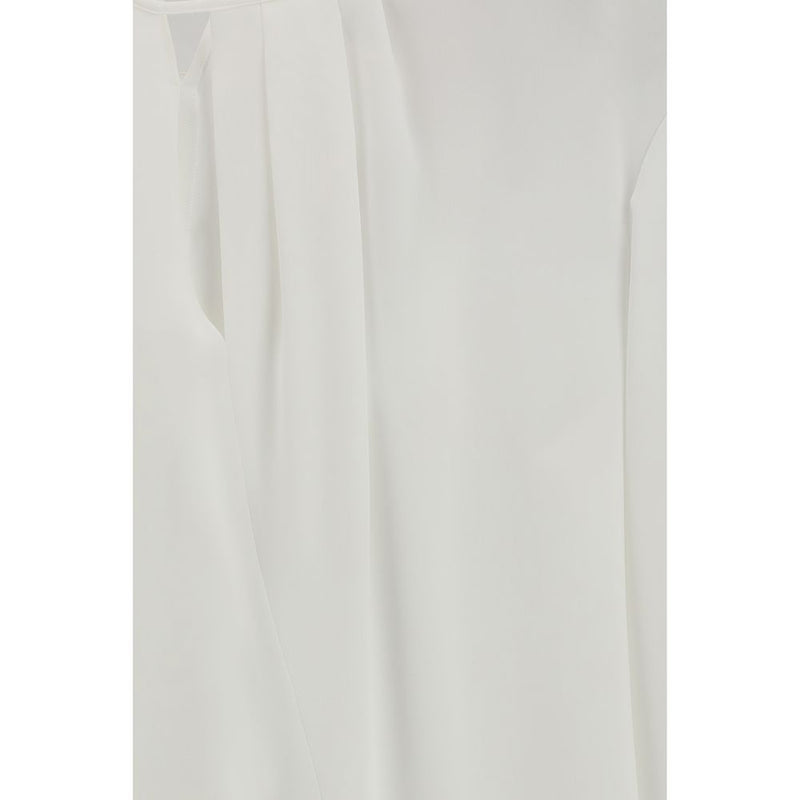 Max Mara White Triacetate Blouse - Sophisticated Women's Top