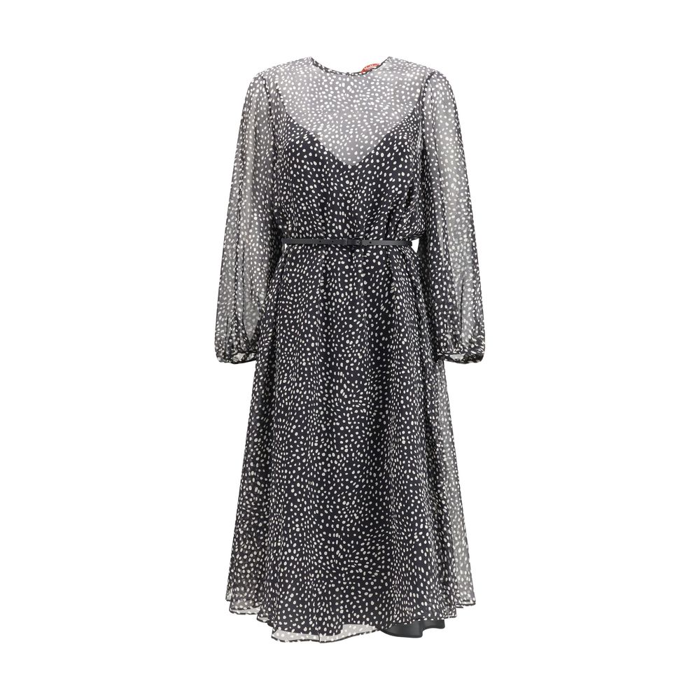 Max Mara Campo Black Silk Casual Dress