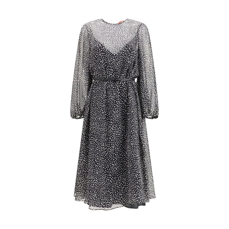 Max Mara Campo Black Silk Casual Dress