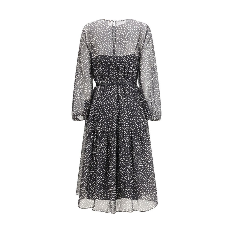 Max Mara Campo Black Silk Casual Dress