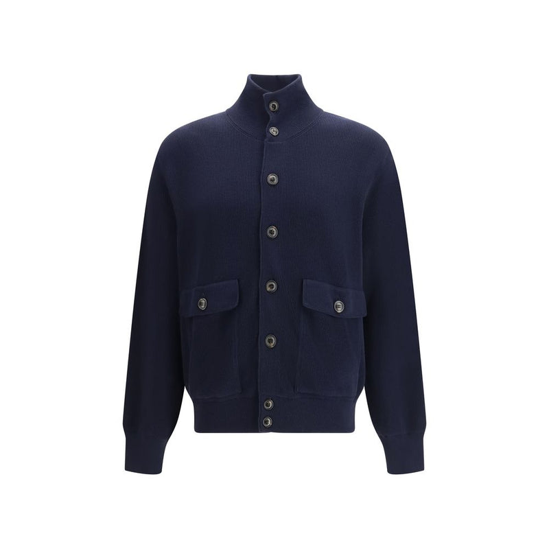 Valstarino Jacket - Blue Fleece Wool Coat for Men