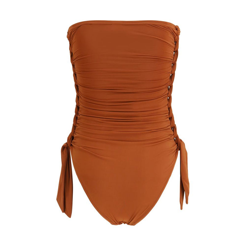 Zimmermann Daylight Brown One-Piece Swimsuit - Elegant & Feminine