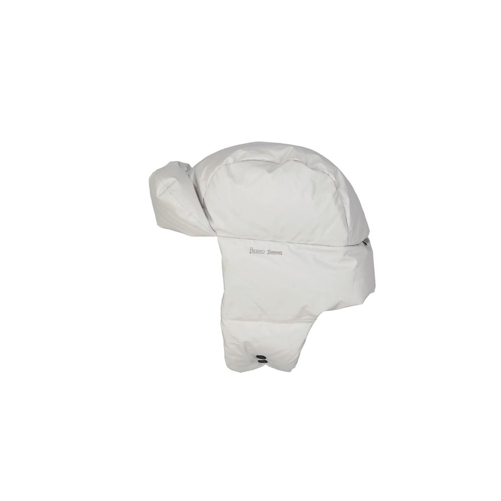 Herno White Polyester Beanie for Men