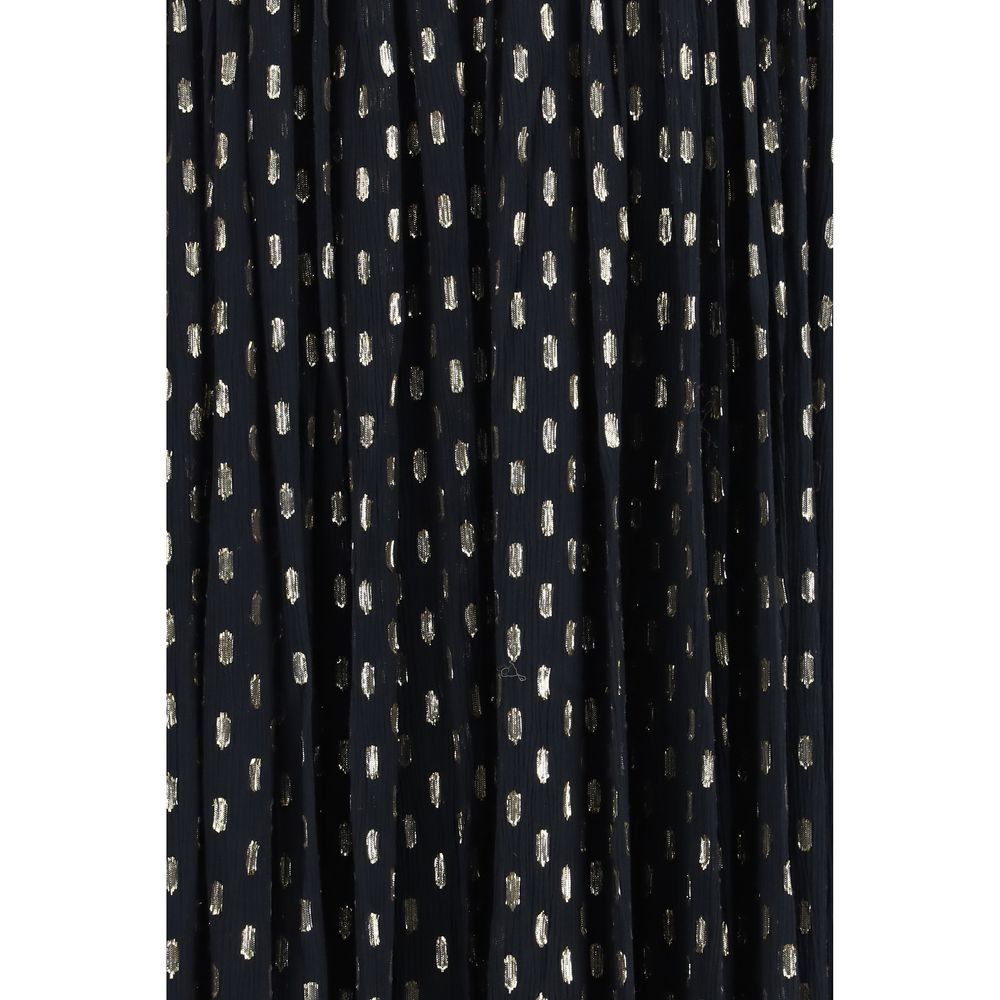 Zimmermann Black Viscose Long Dress - Daylight Braid Trim