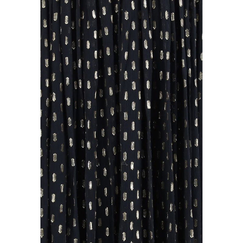 Zimmermann Black Viscose Long Dress - Daylight Braid Trim