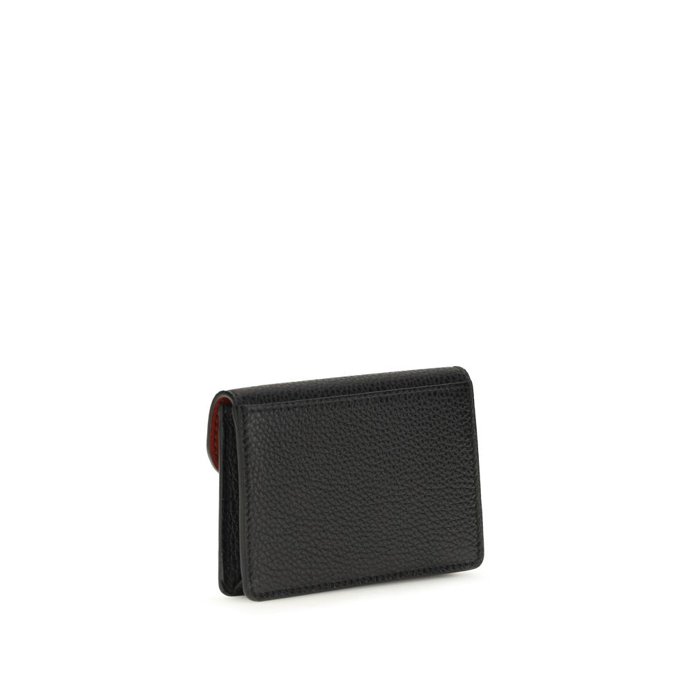 Ferragamo Black Calf Leather Bos Taurus Wallet - Elegant Accessory
