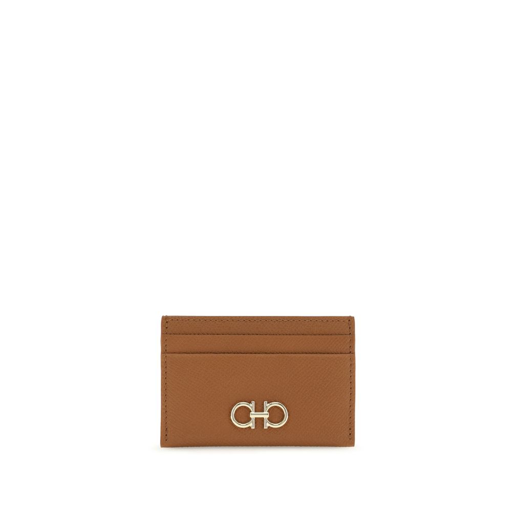 Ferragamo Brown Calf Leather Bos Taurus Wallet - Elegant & Functional