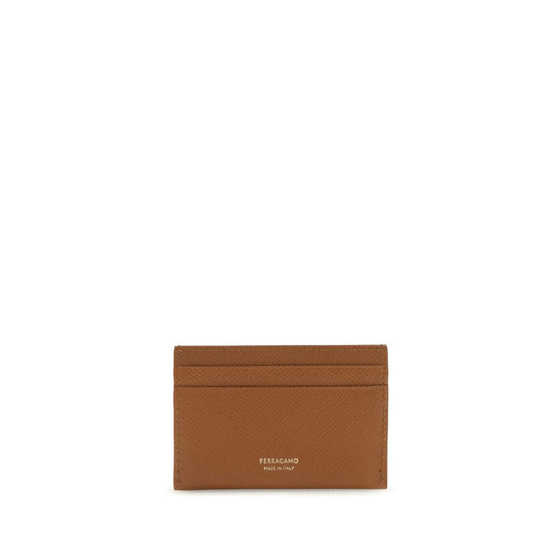Ferragamo Brown Calf Leather Bos Taurus Wallet - Elegant & Functional