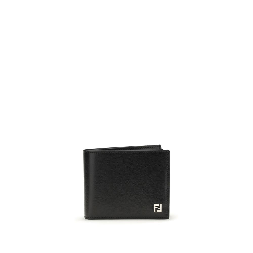 Portefeuille Fendi Bos Taurus en cuir de veau noir