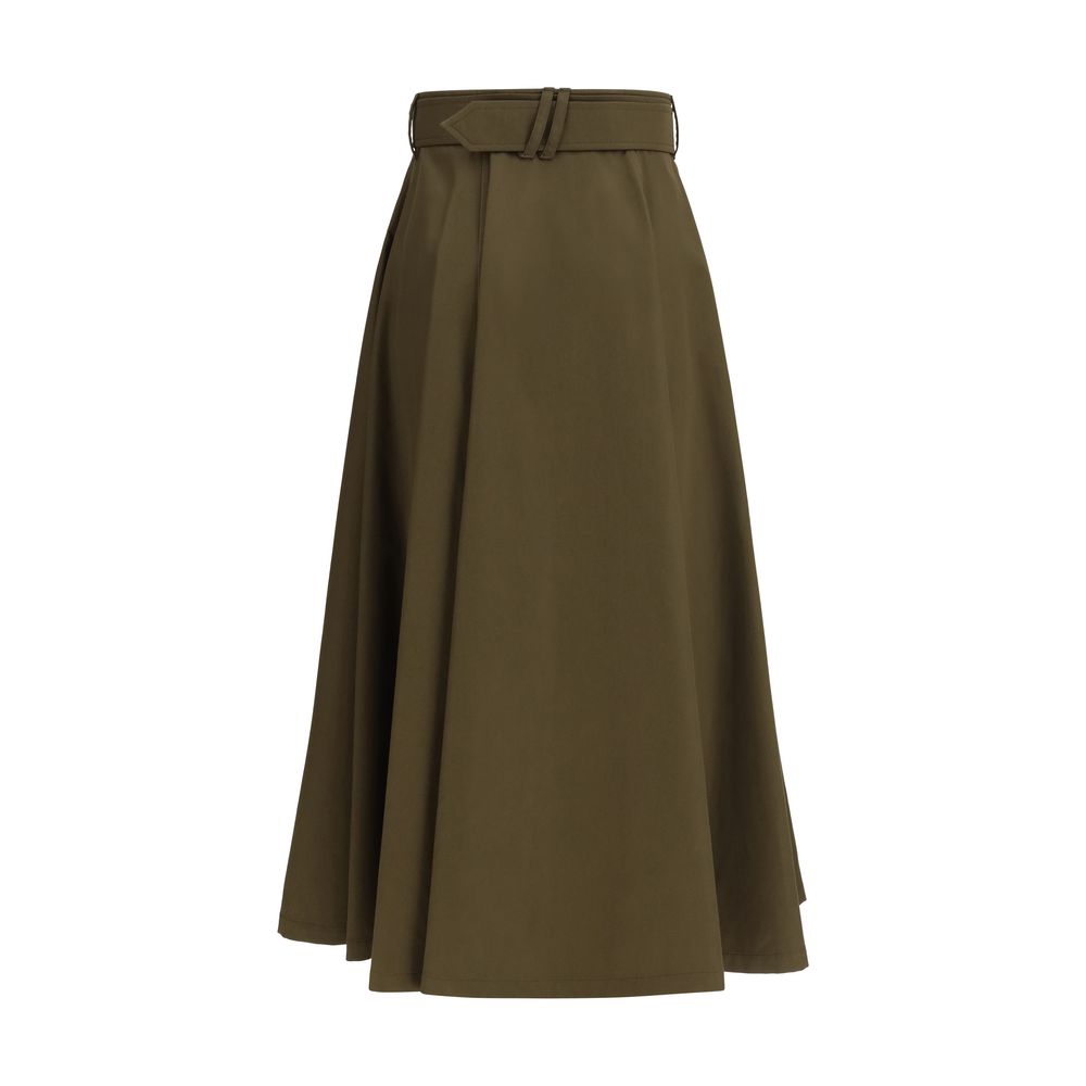 Burberry Bicolor Cotton Midi Skirt - Stylish & Functional