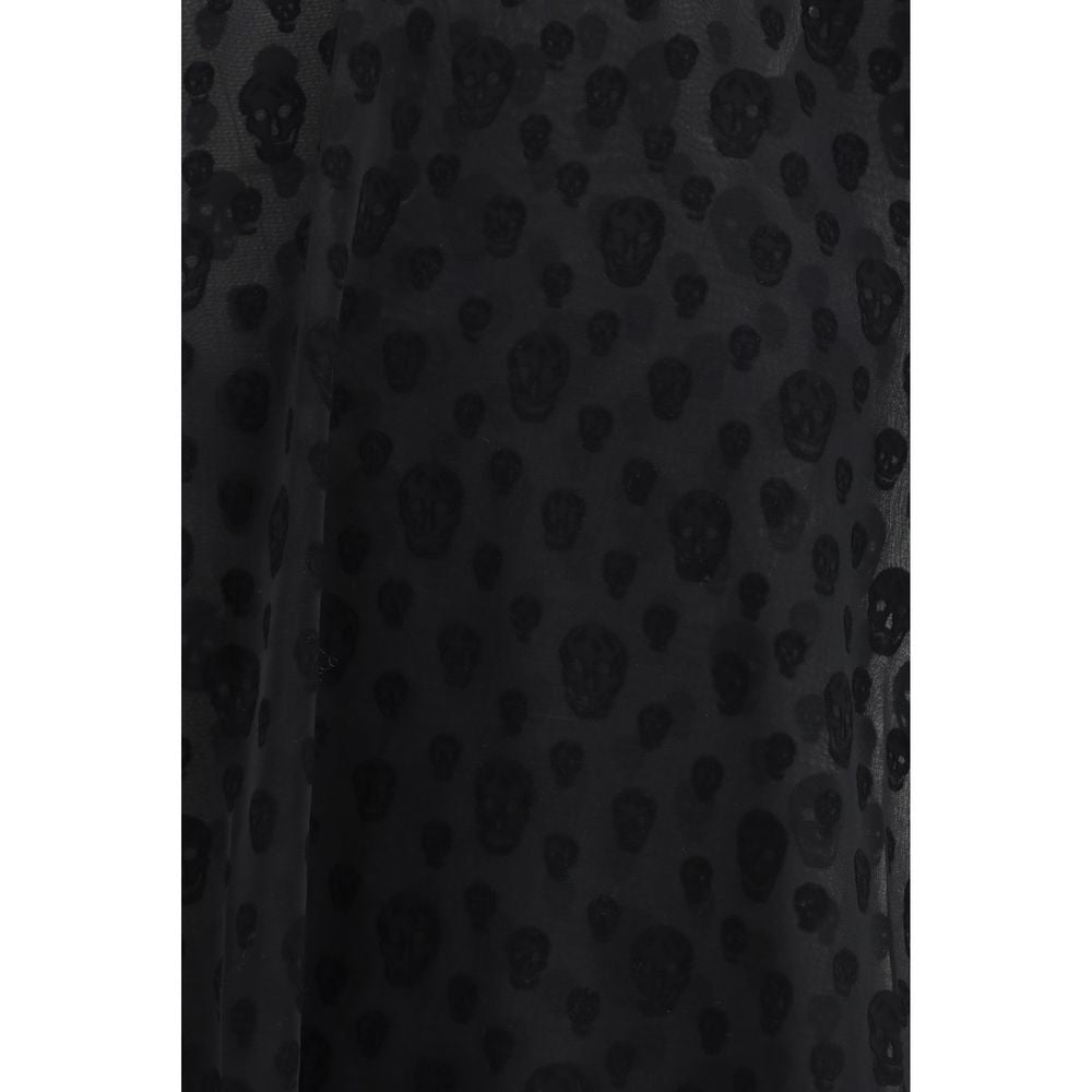 Alexander McQueen Black Polyamide Skull T-Shirt - IT42 | L