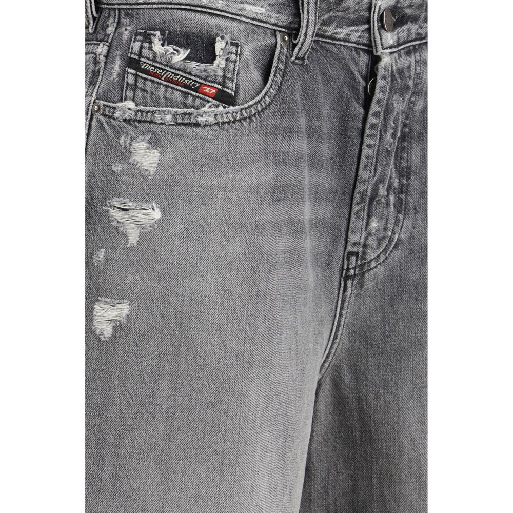 Diesel De-Sire-Short Bermuda Shorts en Coton Grises pour Femmes