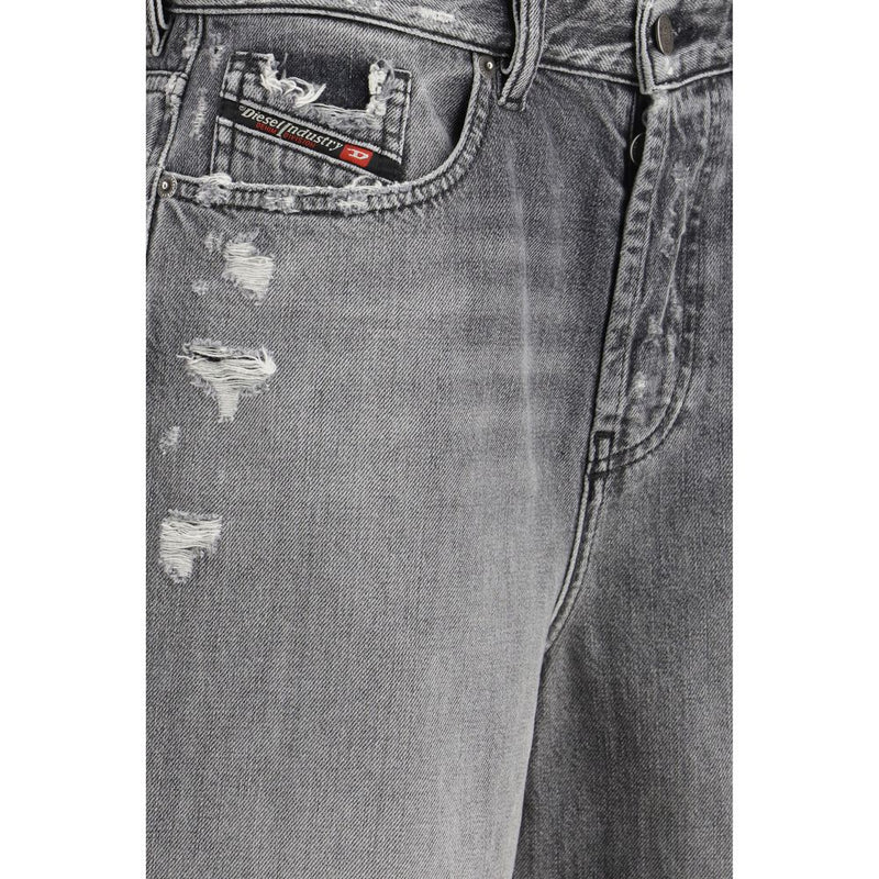 Diesel De-Sire-Short Bermuda Shorts en Coton Grises pour Femmes