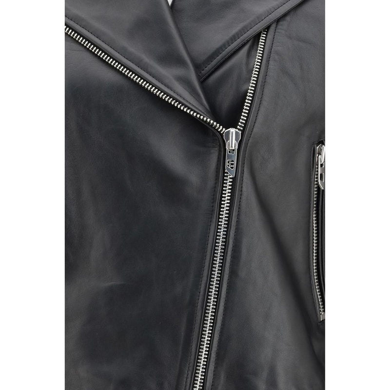 Diesel L-Unatic Black Leather Jacket for Women