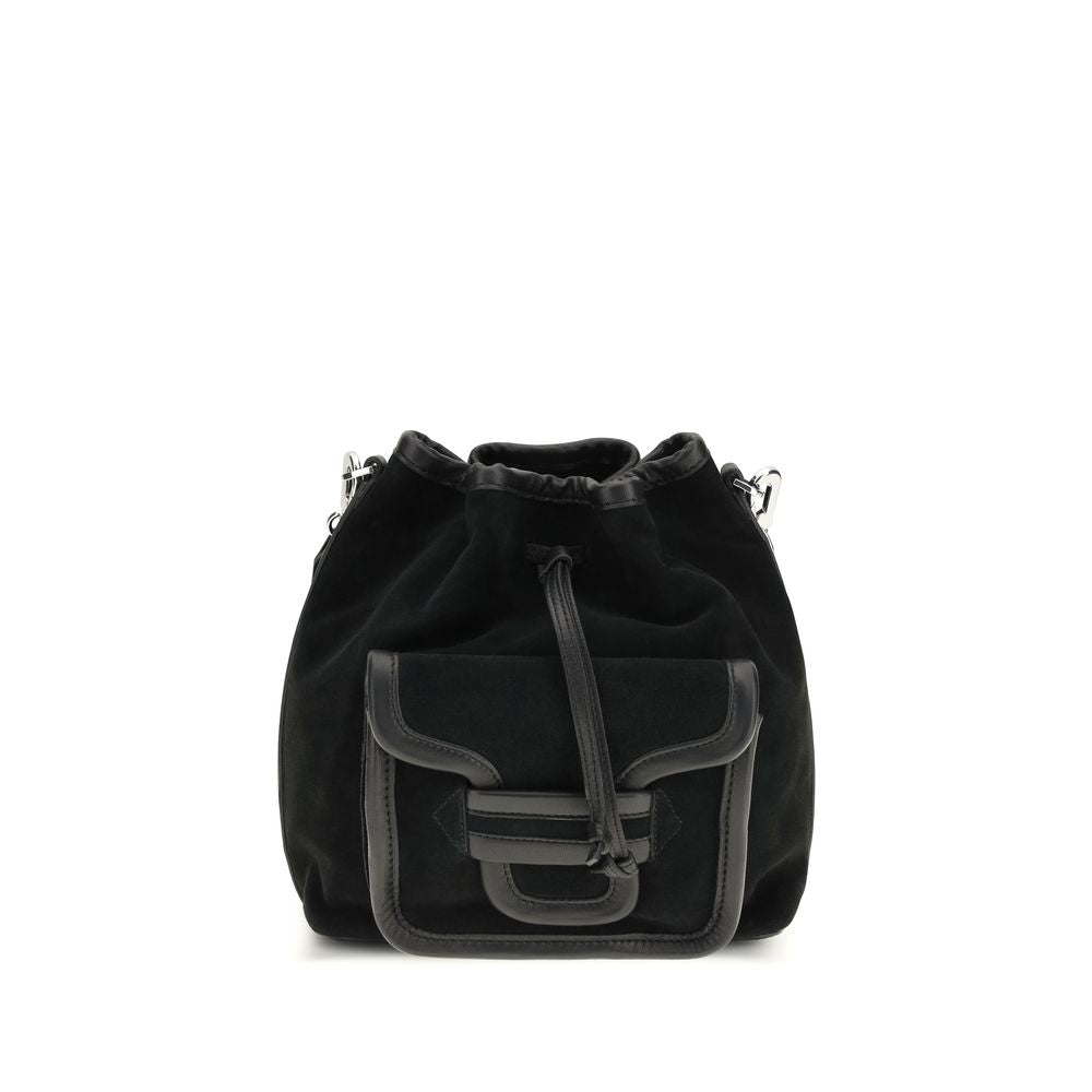 Pierre Hardy Black Calf Leather Bos Taurus Bucket Bag