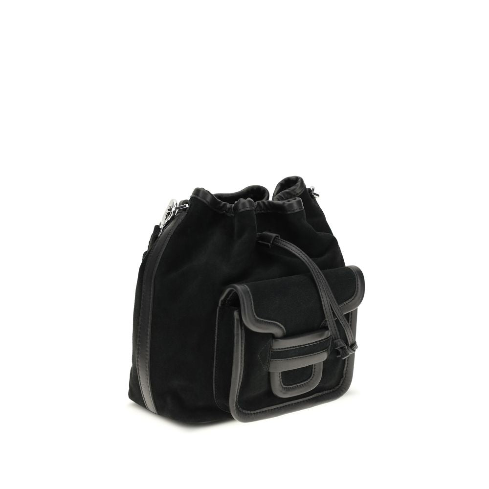 Pierre Hardy Black Calf Leather Bos Taurus Bucket Bag