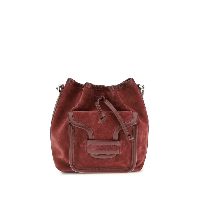 Pierre Hardy Bordeaux Calf Leather Bos Taurus Bucket Bag