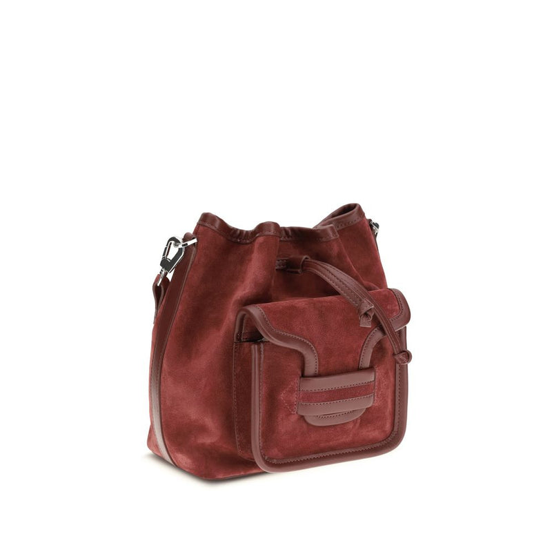 Pierre Hardy Bordeaux Calf Leather Bos Taurus Bucket Bag