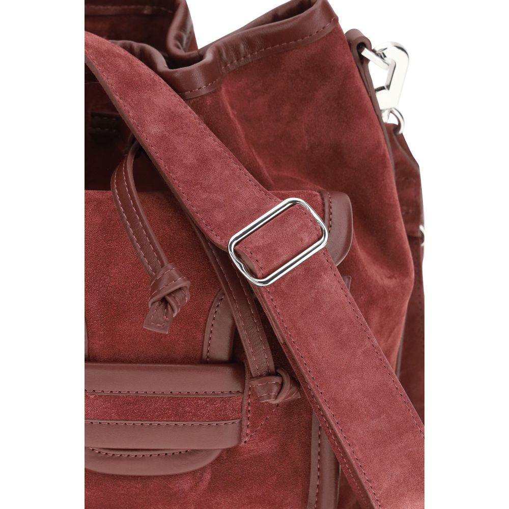 Pierre Hardy Bordeaux Calf Leather Bos Taurus Bucket Bag