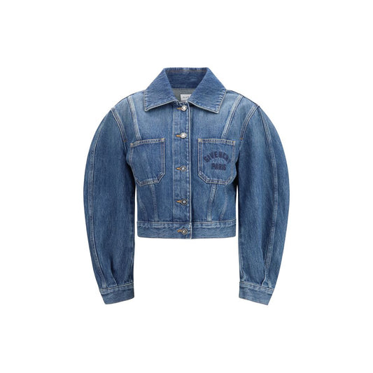 Givenchy Blue Cotton Denim Jacket - Stylish Cropped Design