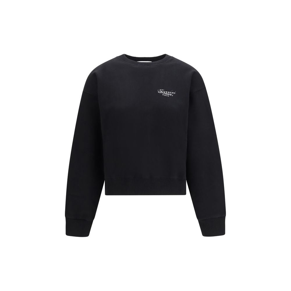 Givenchy Black Cotton Sweatshirt for Women - Stylish Comfort