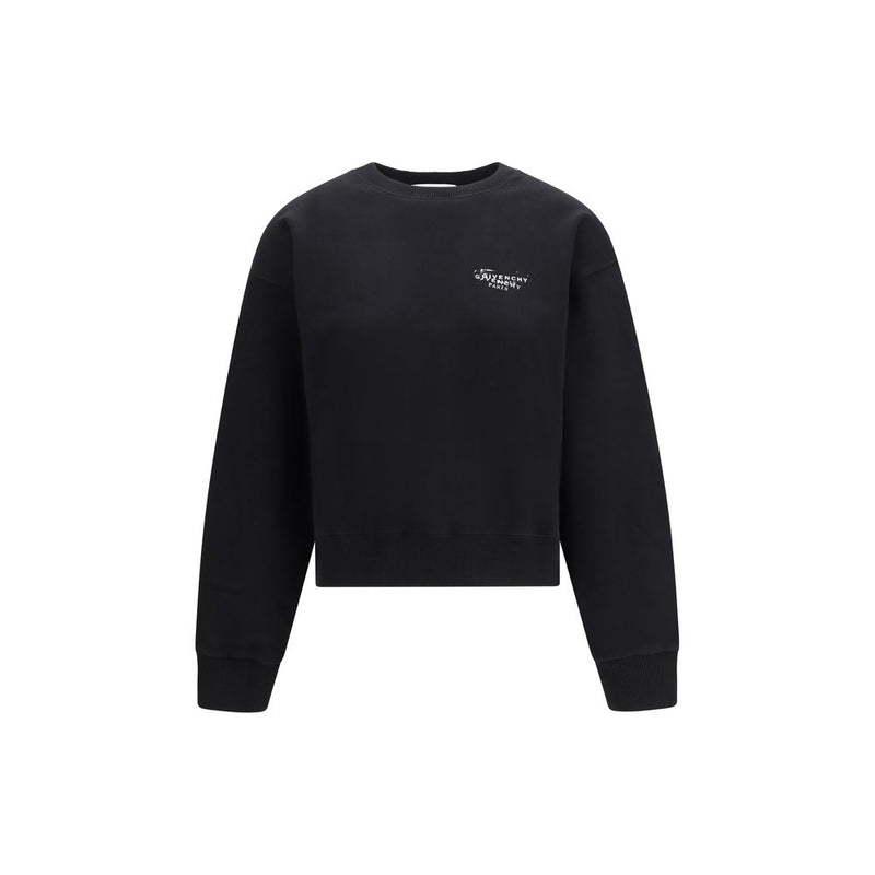 Givenchy Black Cotton Sweatshirt for Women - Stylish Comfort