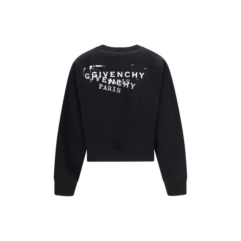 Givenchy Black Cotton Sweatshirt for Women - Stylish Comfort