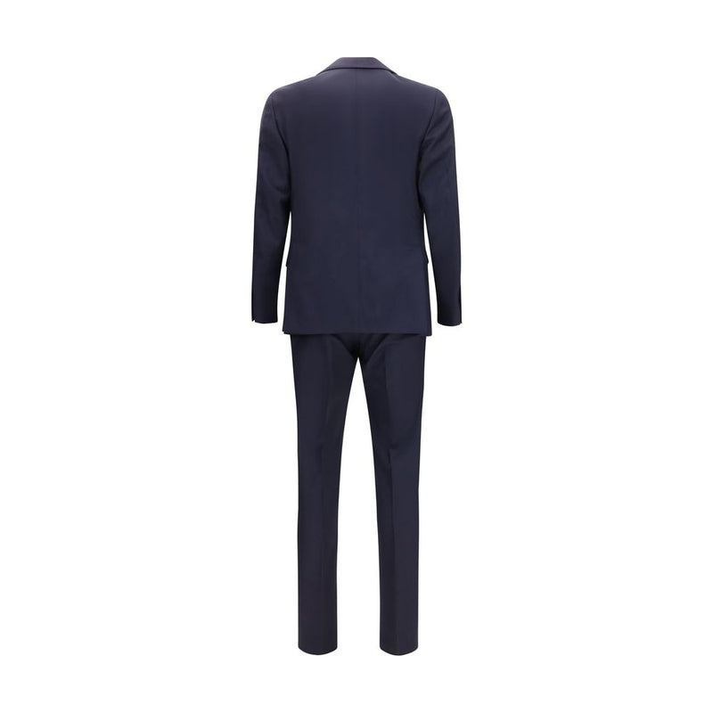 Ensemble deux pièces en laine polaire bleue Lardini
