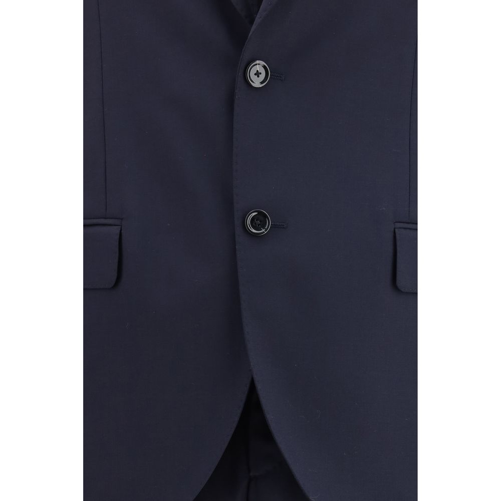 Ensemble deux pièces en laine polaire bleue Lardini