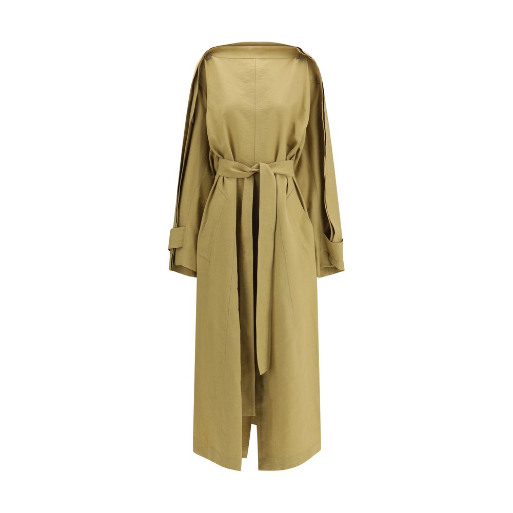 Petar Petrov Beige Lyocell Trench Coat for Women