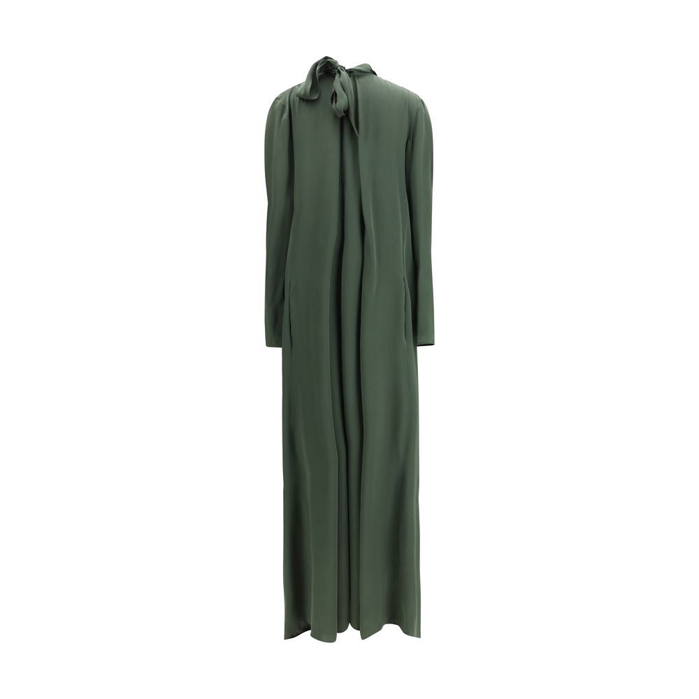 Petar Petrov Bicolor Silk Casual Dress - Jaguar Green