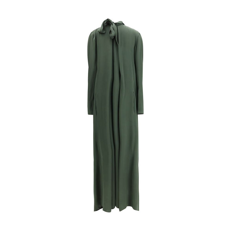 Petar Petrov Bicolor Silk Casual Dress - Jaguar Green