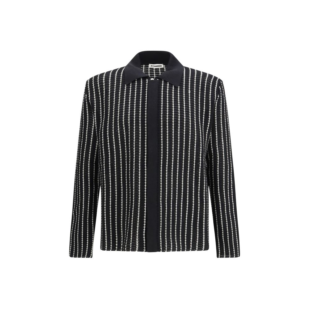 Gilet en coton noir Jil Sander