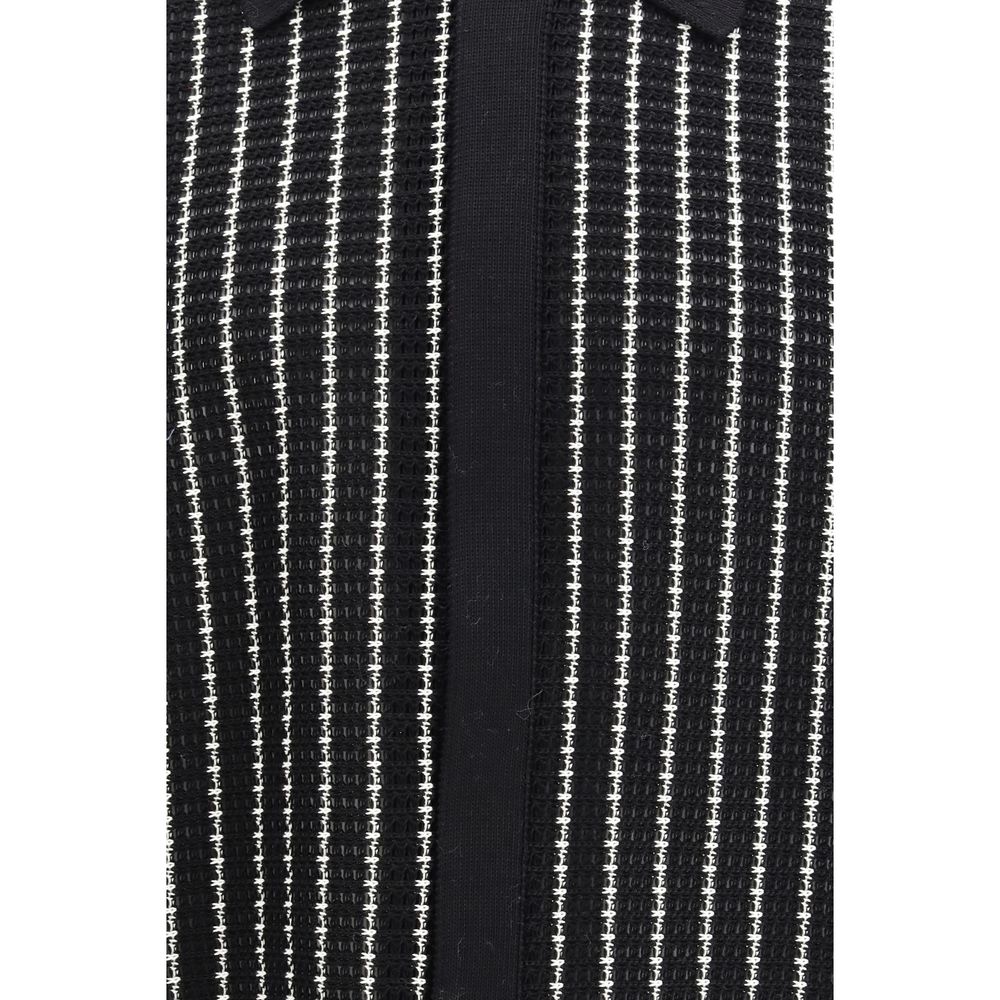 Gilet en coton noir Jil Sander