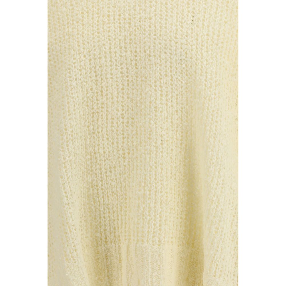 Sweat-shirt bicolore en lin Jil Sander