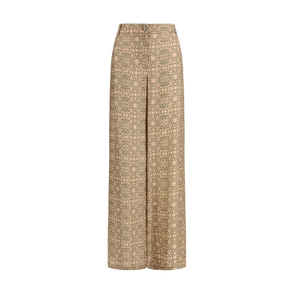 Kristina Ti Multicolor Viscose Casual Pants for Women - IT44 | L