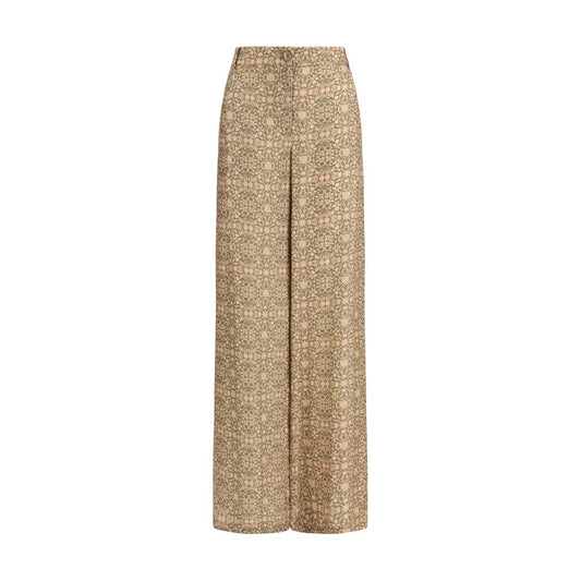 Kristina Ti Multicolor Viscose Casual Pants for Women - IT44 | L