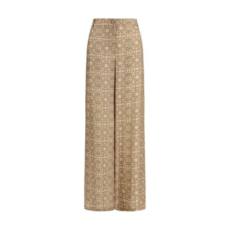 Kristina Ti Multicolor Viscose Casual Pants for Women