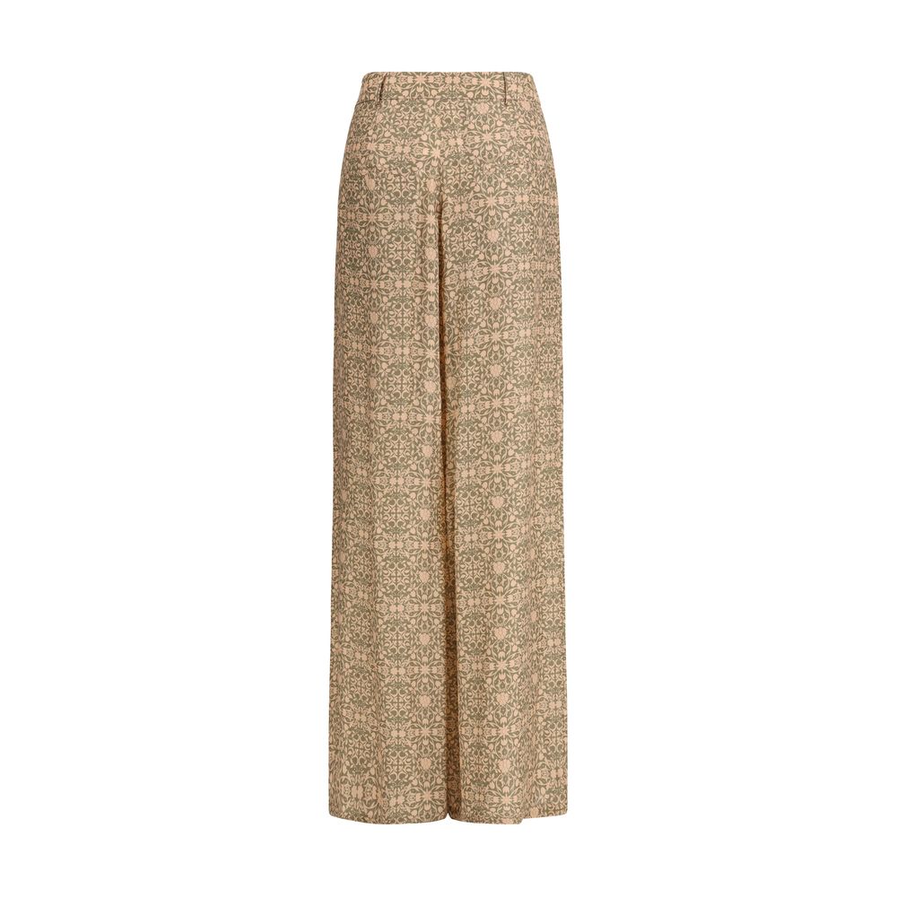 Kristina Ti Multicolor Viscose Casual Pants for Women - IT44 | L