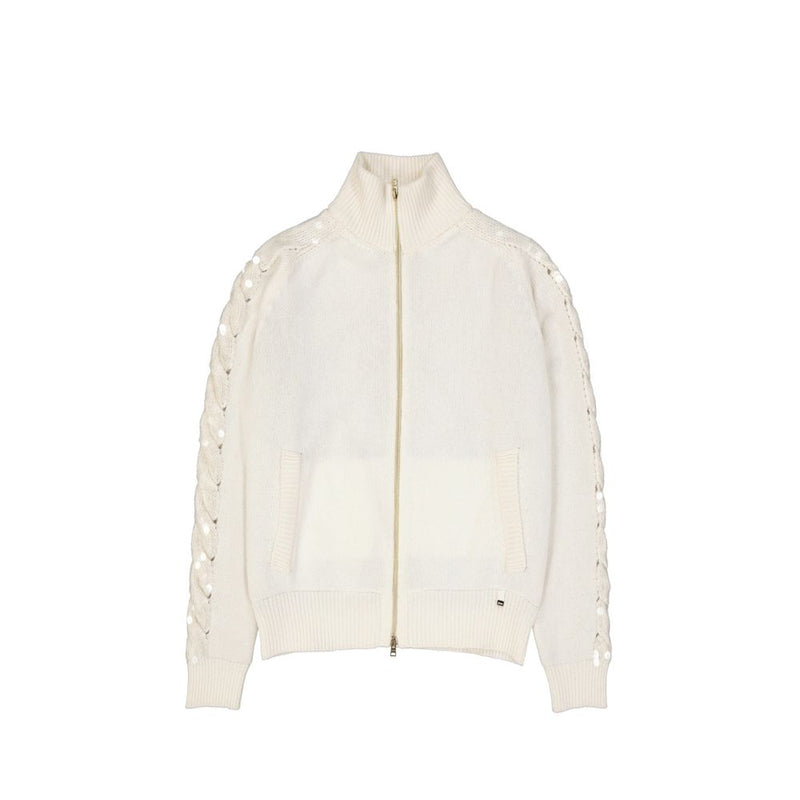 Herno White Cashmere Cardigan for Women - Luxurious Comfort