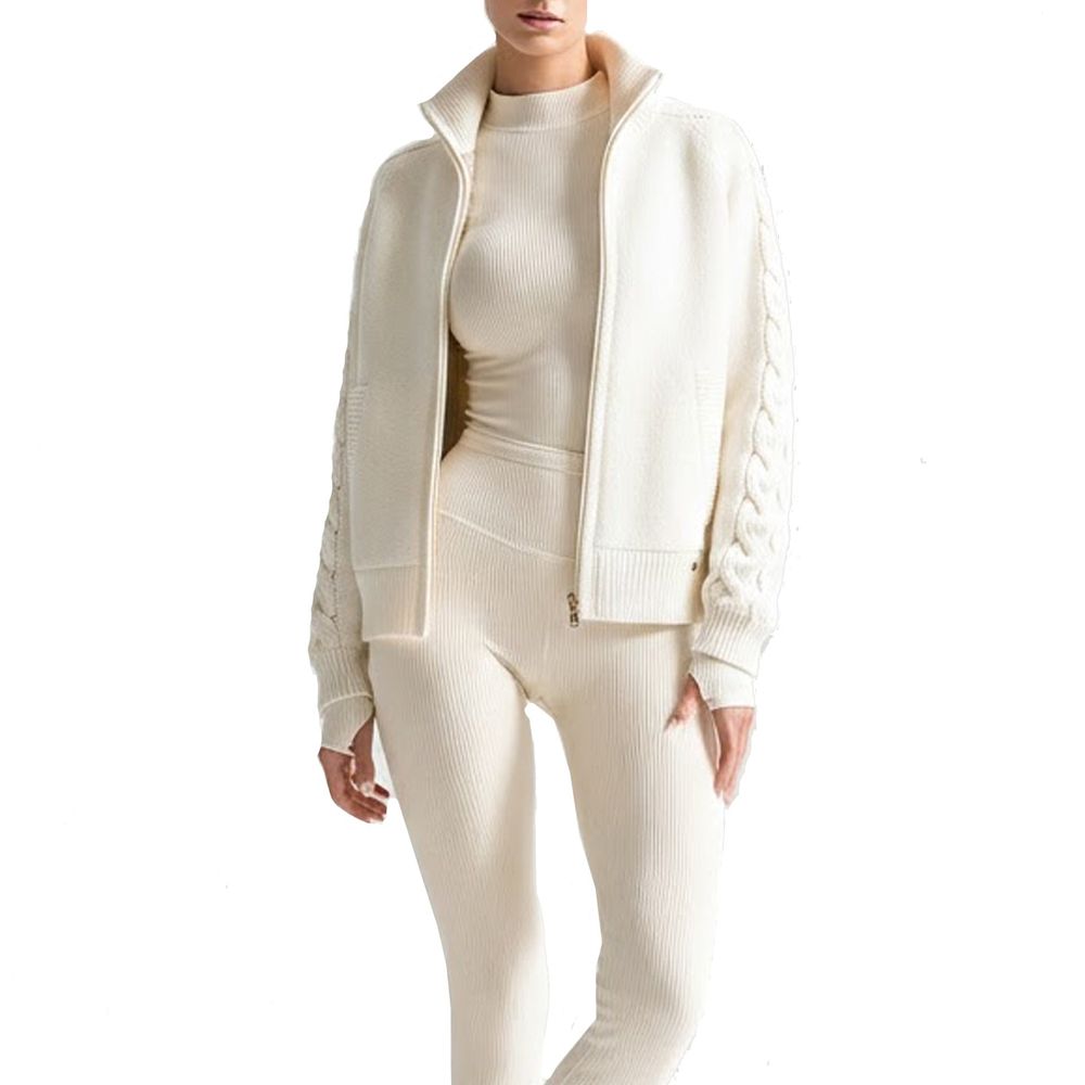 Herno White Cashmere Cardigan for Women - Luxurious Comfort