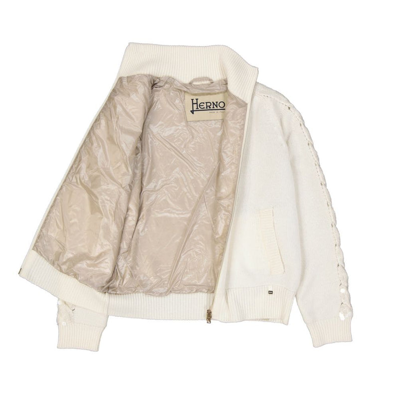Herno White Cashmere Cardigan for Women - Luxurious Comfort