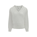 Brunello Cucinelli White Linen Sweatshirt for Women