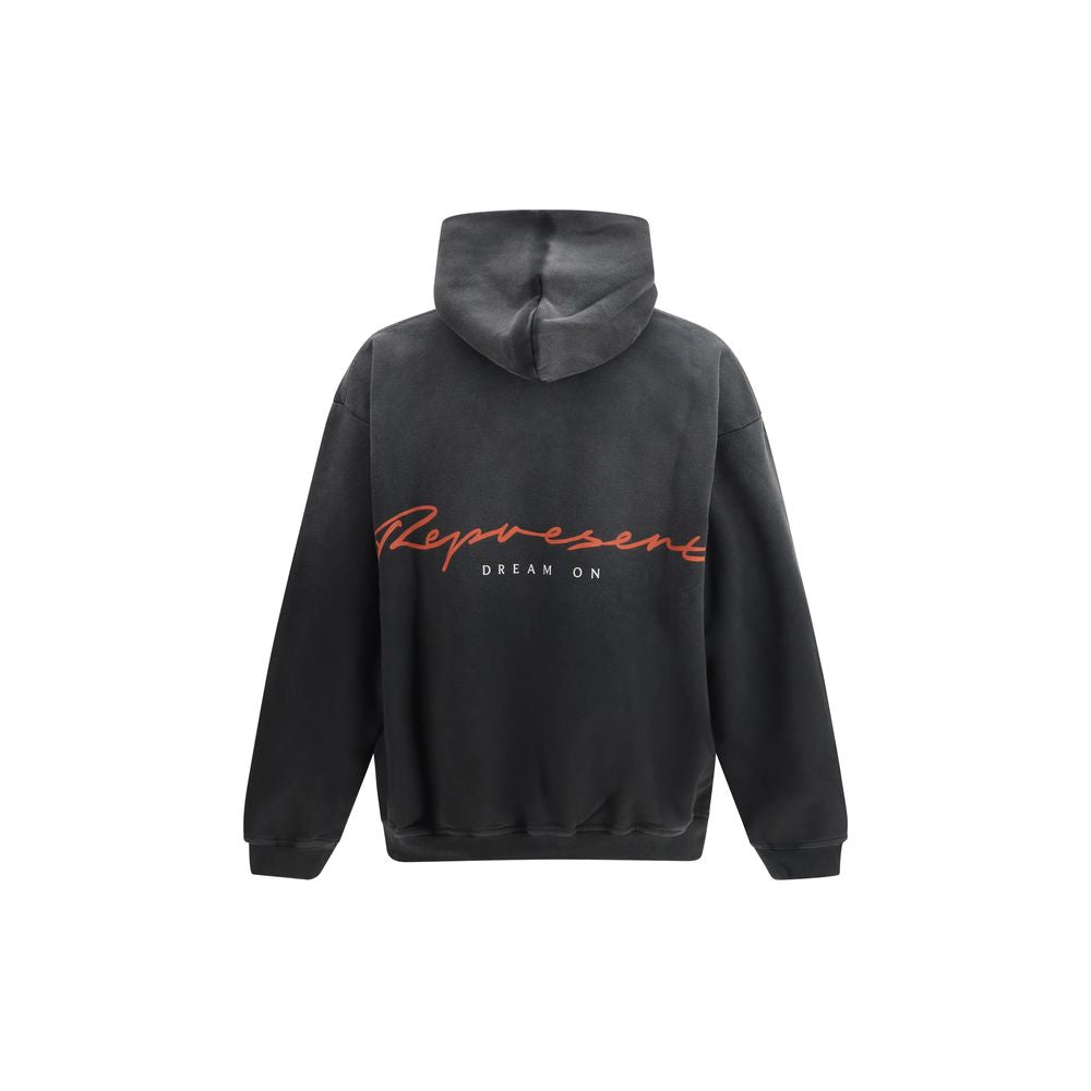 Represent Gray Cotton Sweatshirt - Chrome Flight Hoodie